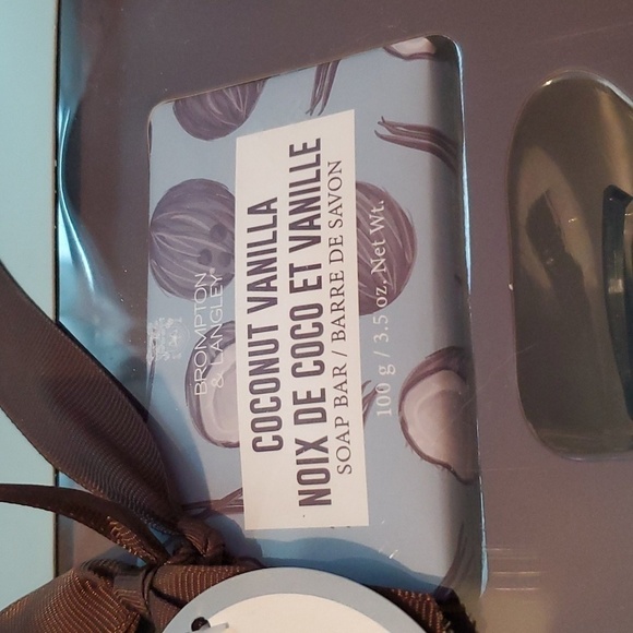 NWT Brompton & Langley Coconut Vanilla Bathroom Gift Set - Picture 3 of 12
